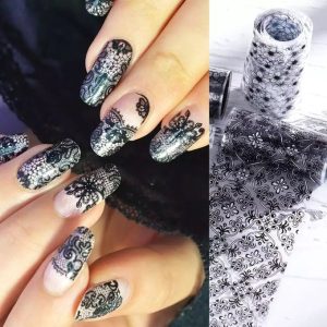 10 Rolls Decals Nail Art Foil Stickers