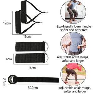 11 Pcs Set Latex Resistance Band Exercise Band Toning Tube