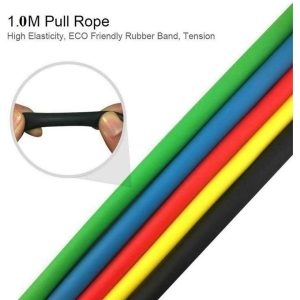 11 Pcs Set Latex Resistance Band Exercise Band Toning Tube