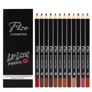 12pcs/set matte smooth lipstick pen lip liner set, nude matte plumping lip liner pen, high-efficiency long-lasting lipstick pen