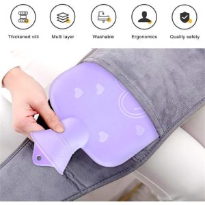 1L Hot Water Bottle With Waist Cover, Detachable Waist Warm Water Bag