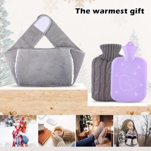 1L Hot Water Bottle With Waist Cover, Detachable Waist Warm Water Bag