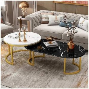 2 in 1 Glass Nesting Tables