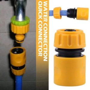 2pcs Garden Hose Quick Connector Plastic Water End Adapters Quick Connect Lawn Mower Deck Wash, Part Nozzle