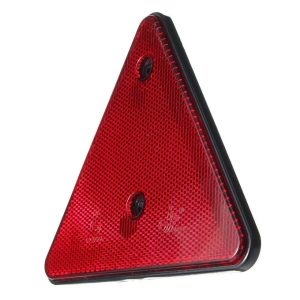 2pcs Red Rear Triangle Reflectors Side Marker For Car Trunk Trailer Caravan Red