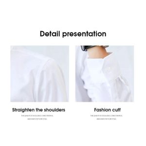 2PS Men's Long-sleeved Shirt + Short-sleeved Shirt No-iron Casual Work Collar Top