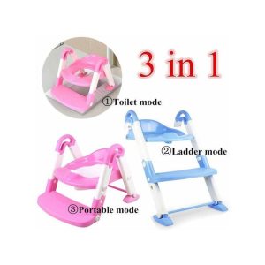 3 In 1 Potty Trainer Ladder Portable Kids Toilet