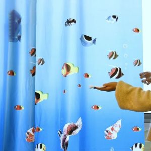 3D Waterproof Underwater World Shower Curtain 180*180cm