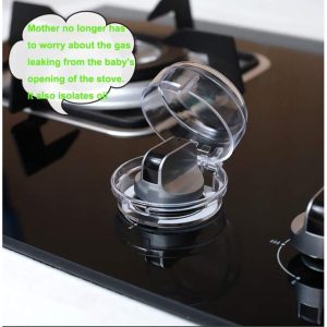 4pcs Stove Knob Covers for Child Safety - Baby Proofing Gas Stove Knob Covers