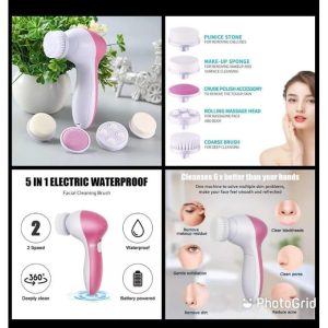 5 in 1 Portable Electric Facial Cleaner Multifunction Massager, Face Massage Machine For Face, Facial Machine, Beauty Massager, Facial Massager For...