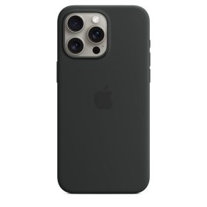 Apple Phone Case For iphone 15 Pro Max Case - Slim Soft TPU Silicone Cover - Black