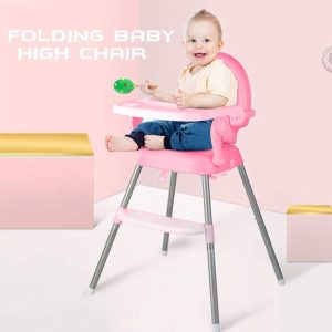 Baby Feeding High Chair- Pink