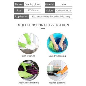 Barksdale Dish Washing Cleaning Rubber Gloves