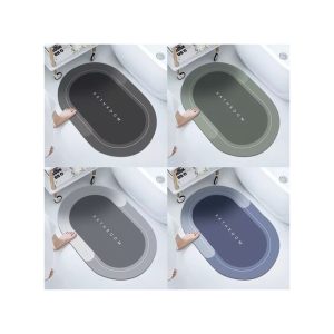 Bathroom Anti-Slip Mat Rubber Underside Quick Drying Mat