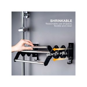 Bathroom Towel Rack, Multipurpose Storage Rack - Black