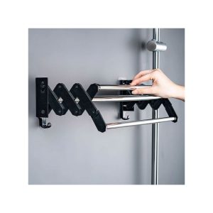 Bathroom Towel Rack, Multipurpose Storage Rack - Black