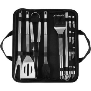 BBQ Kit Barbecue Steel Set Spatula Fork Skewer Grill Accessories Tools Utensils