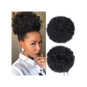 Beauty Afro Hair Bun Ponytail Hair Extension+FREE COMB