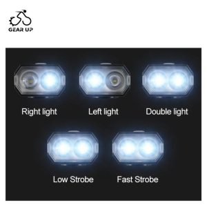 Bicycle 600 Lm Rechargeable Front Light With Horn