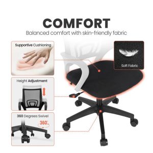 BLACK MESH OFFICE CHAIR