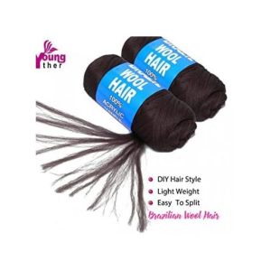 Brazilian Hair 4pcs 100% Brazilian Wool Hair Twist/Faux Locs