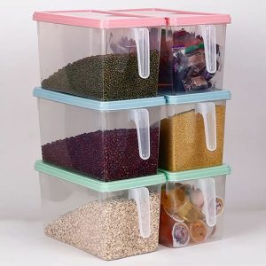 Cereal Container Food Storage Container With Lid And Handle