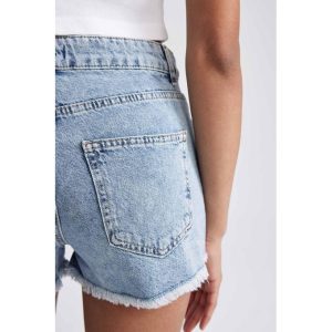 Defacto Woman Special Collection Denim Short - Blue