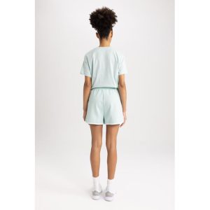 Defacto Woman Standart Fit Knitted Short - Green