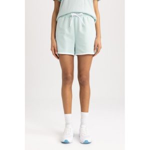 Defacto Woman Standart Fit Knitted Short - Green