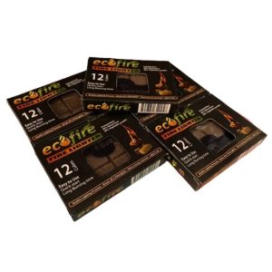 Eco Fire 12 Cubes Fire Lighters (5 Pack) for Fireplace and Jikos