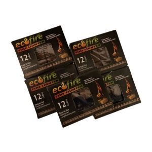 Eco Fire 12 Cubes Fire Lighters (5 Pack) for Fireplace and Jikos