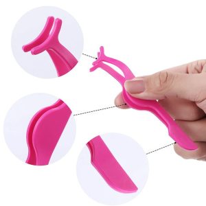 Eyelash Curler Auxiliary Anti-handshaking Mouth Cosmetic Clip