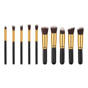 Fashion 10pcs Makeup Brushes Set For Foundation -Black