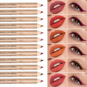 Fashion 12pcs Lip Liner Pencil Set - Water-Resistant Matte Finish, All Skin Types, Long-Lasting Sweatproof Natural Look, Multi-Color Variety Pack