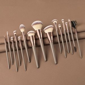 Fashion 15 Pcs Naked Professional Makeup Brush Set Tools Kit Spray Holder