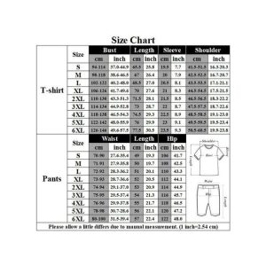 Fashion 2 Piece Short -sleeved Shirt Mens Soprtswear Trousers Pants