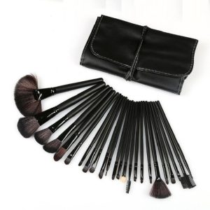 Fashion 24 Pcs Naked Professional Makeup Brush Set Tools Kit Spray Holder