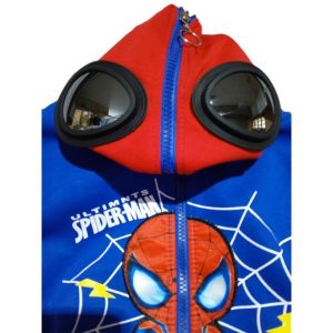 Fashion 3-Piece Kids Spiderman Tracksuit, Royal Blue, Red & Black