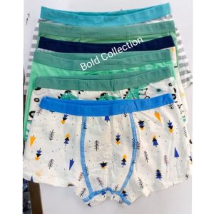 Fashion 3PCs Cutest Green Crafts Kids Comfy Pure Cotton Boys Boxers