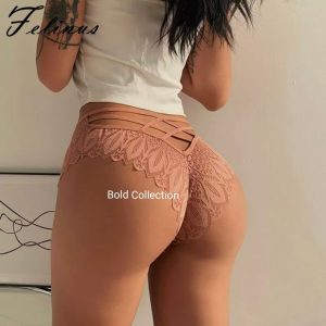 Fashion 3PCs Hottest Strappy Back French Lace Panties Ladies Panty(Hips 40-46inc) L034