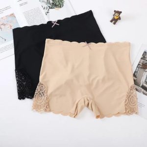 Fashion 3Pcs Sexy Lace Edge Seamless Boyshort Safety Shorts(SIZE 12-18)