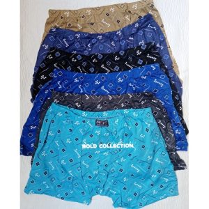 Fashion 6Pcs Soft Cotton Brief Men's Boxers – Waist 29-35inc