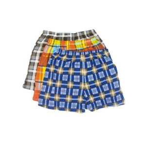 Fashion 6Pcs Soft Cotton Checked Men's Boxers – Size 30-40