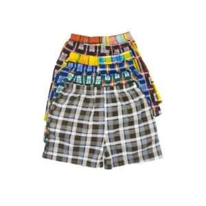 Fashion 6Pcs Soft Cotton Checked Men's Boxers – Size 30-40