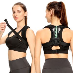 Fashion Adjustable Back Shoulder Posture Corrector Belt Clavicle Spine Support Reshape Your Body Home Office Sport Upper Back Neck Brace