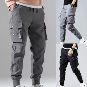 Fashion Ankle-Length Trousers Sportswear Boys Joggers Summer Men Pants Tie Feet Overalls