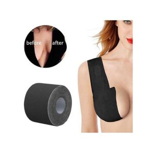 Fashion Booby Tape Instant Breast Lift Tape ,Self Adhesive Push Up Bra Tape 5cm X 5M - Brown, Black