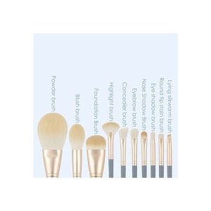 Fashion Cosmetic Makeup Brush Set Powder Brushes 10 Pcs Dark Blue