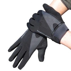 Fashion Fitness Gloves Gym Weight Lift Riding Full FINGER MEDIUM BLACK