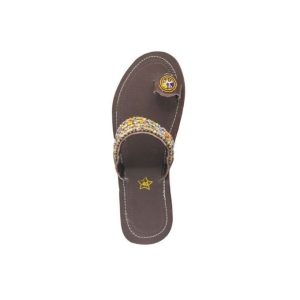 Fashion Ladies Leather Flat Sandals Women Shoes With Maasai Floral Beads